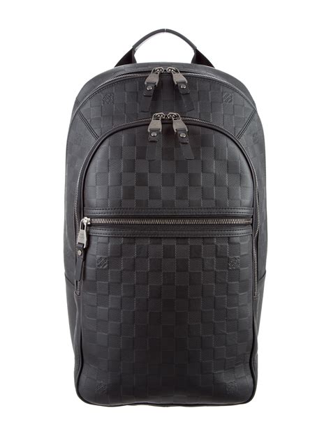 LOUIS VUITTON Damier Infini Michael Backpack Black